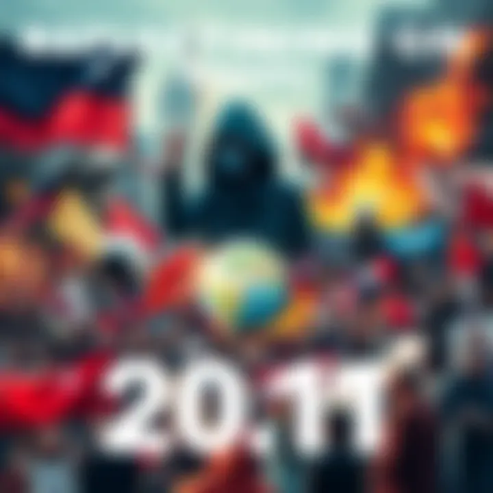 A collage of significant events from 2011 including protests, technology advancements, and cultural moments, illustrating their impact on current times in 2026.