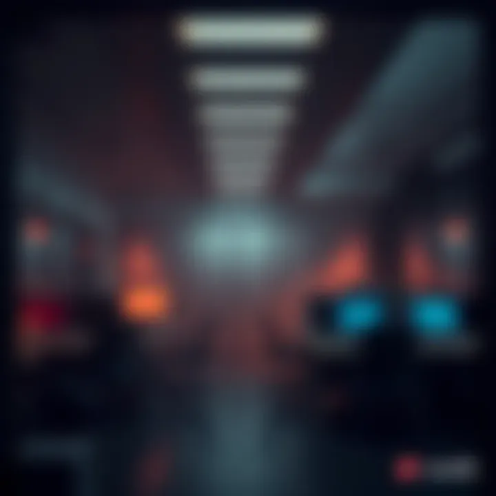 A dark office environment representing a toxic workplace culture