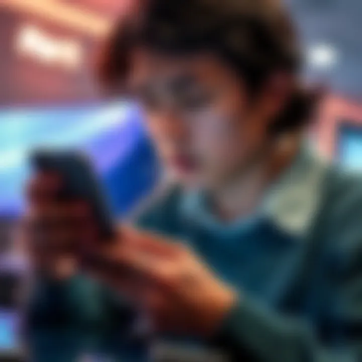 Revolut account closure frustration A frustrated customer looking at a closed bank account on their phone, expressing disappointment