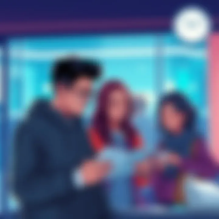 Illustration of frustrated individuals checking their finances due to payment delays