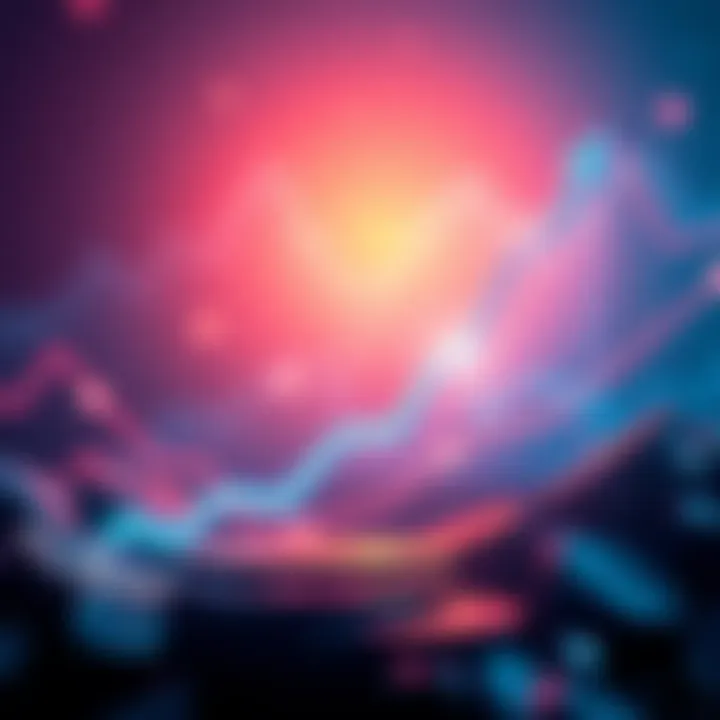 Graphic showing Ripple's valuation rising significantly with an upward trend line and cryptocurrency symbols