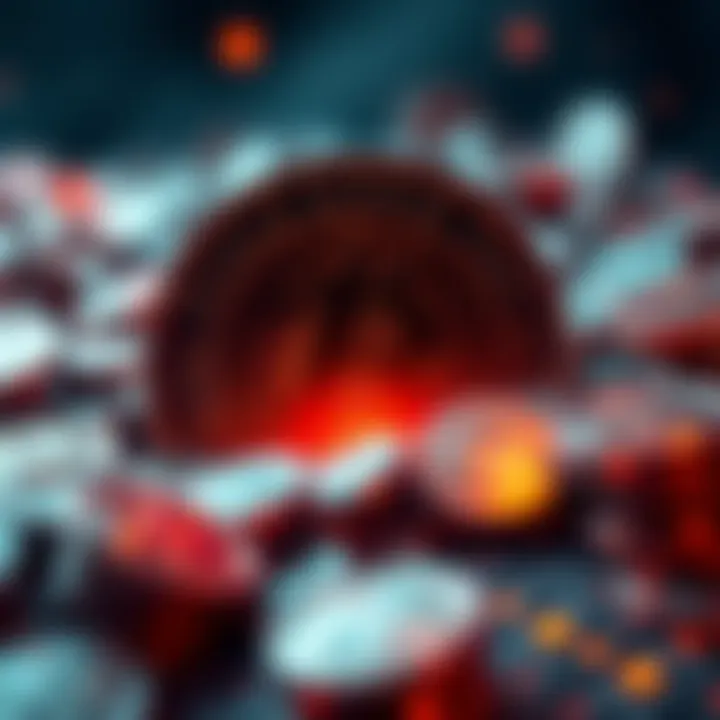 Visual representation of XRP tokens being released, symbolizing market movement and dynamics.