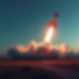 A rocket symbolizing a dramatic rise in value, representing the upcoming surge in 2026.