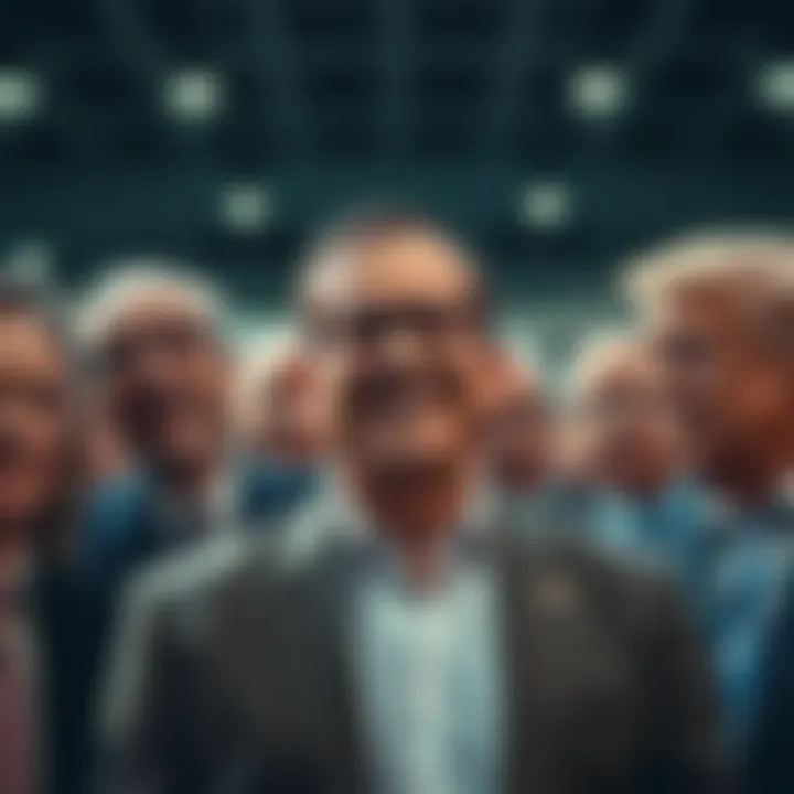Roger Ver standing with influential political figures associated with President Trump, smiling for the camera