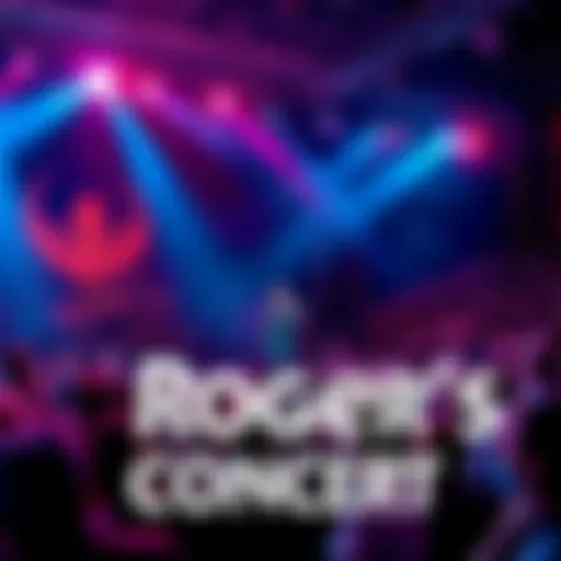 Roger performing on stage with an audience, promoting his upcoming concerts in Denmark and the USA.