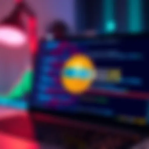 An illustration showing a computer screen with Bitcoin code and a highlighted Russian IP address, symbolizing the link to cryptocurrency's origins