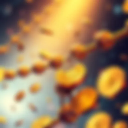 An illustration showing a digital representation of a blockchain with broken links and falling coins, symbolizing the theft of Saga Dollar tokens.