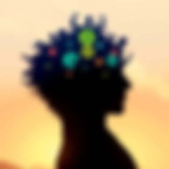 A silhouette of multiple people representing a collective identity with digital currency symbols around them, symbolizing the debate over Satoshi's true identity.