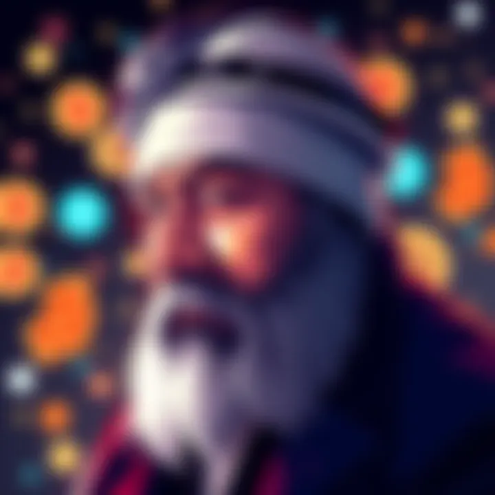 Satoshi Nakamoto portrait A symbolic illustration of Satoshi Nakamoto, the mysterious creator of Bitcoin, with digital currency symbols in the background.