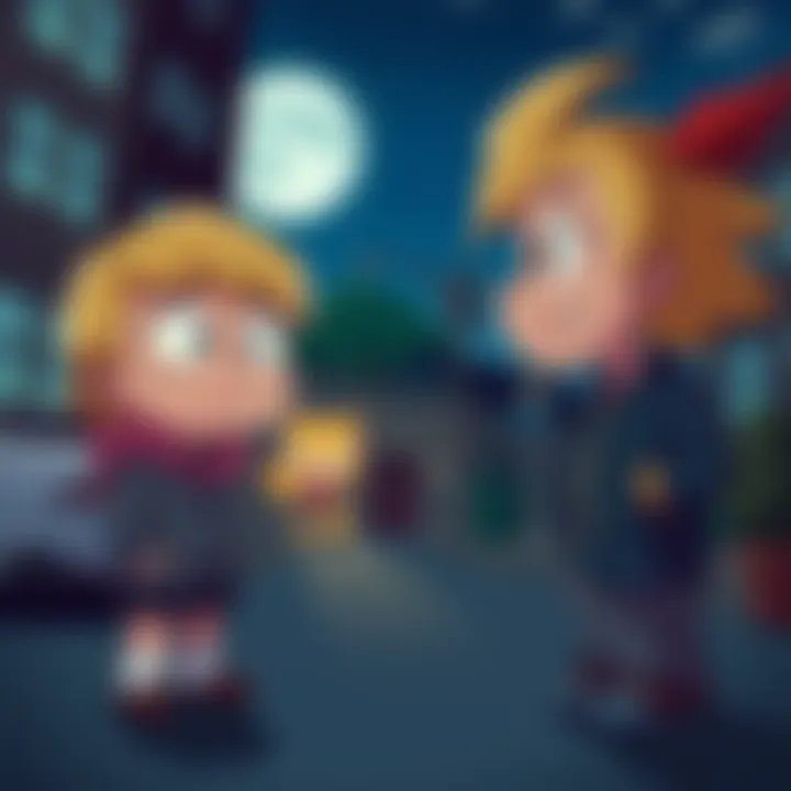 Saylor Moon expresses concern to Butters about community issues