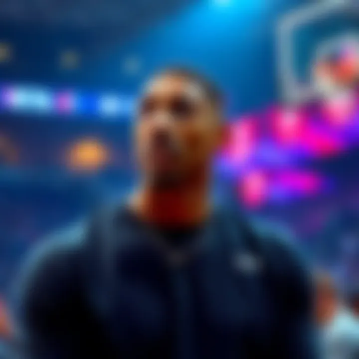 Scottie Pippen discusses modern basketball Scottie Pippen speaking at a basketball event, sharing insights on current game strategies and trends.