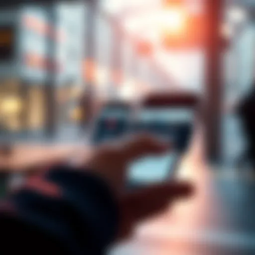 A person using a smartphone to take a screenshot of a completed survey for rewards