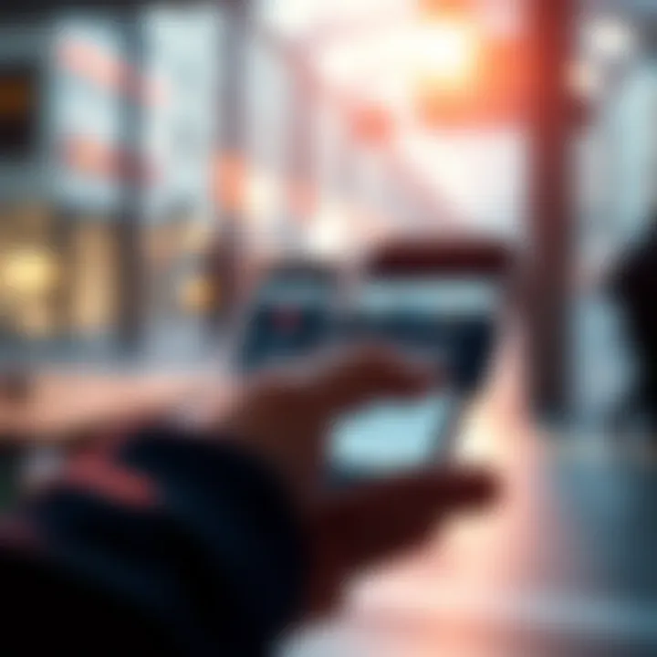 A person using a smartphone to take a screenshot of a completed survey for rewards