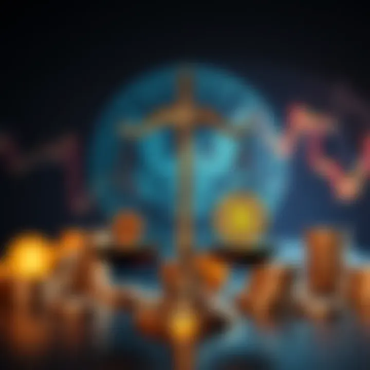 A graphic showing a shift in cryptocurrency policy after Gensler's exit, depicting scales of justice and digital currency icons