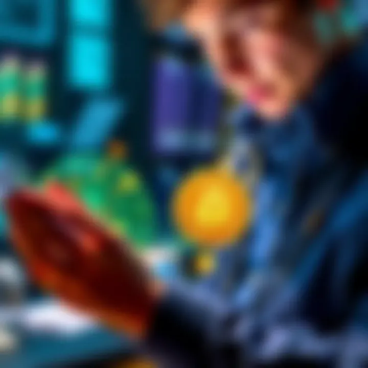 Secure Cryptocurrency Wallet Alternatives A person comparing different cryptocurrency wallet options on a tablet, with focus on security features.