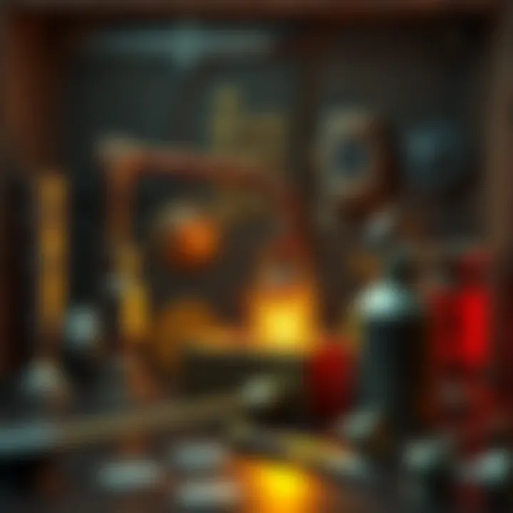 Cryptocurrency security essentials with fireproof materials and safe locations