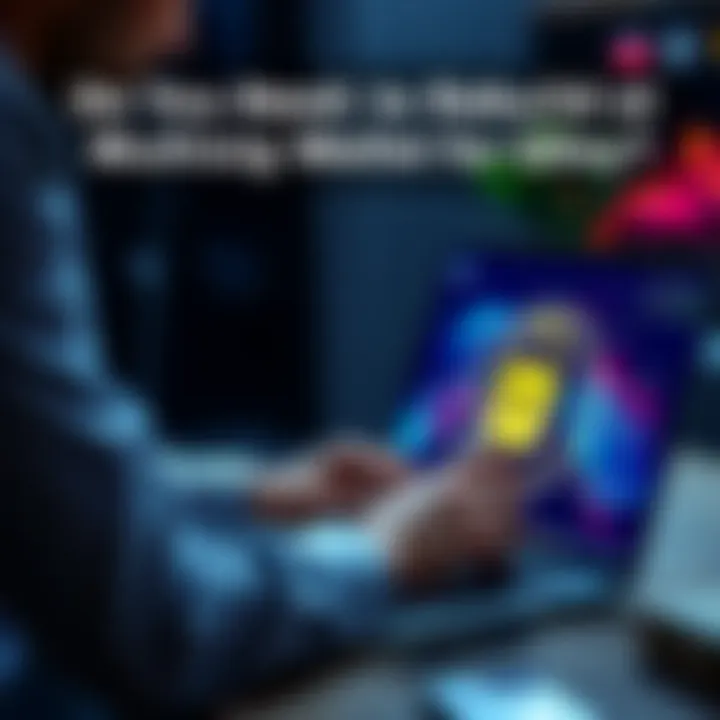 A person checking their 2 of 3 multisig cold wallet setup on a laptop, ensuring security for Q-Day with a padlock symbol, showing concerns about exposed public keys.