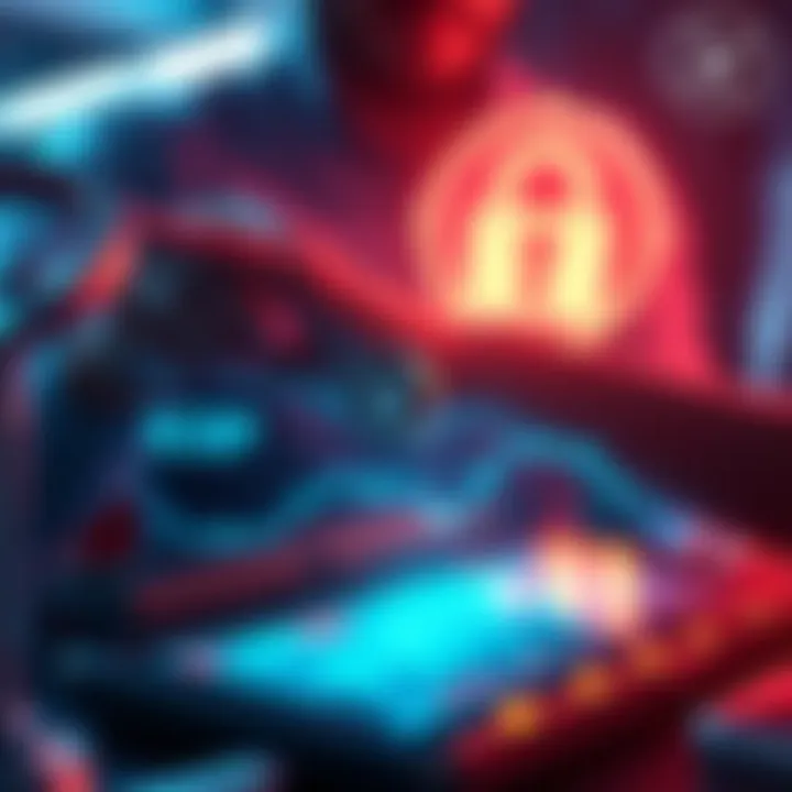 A person transferring cryptocurrency to a secure wallet from a digital platform, emphasizing safety in crypto management.