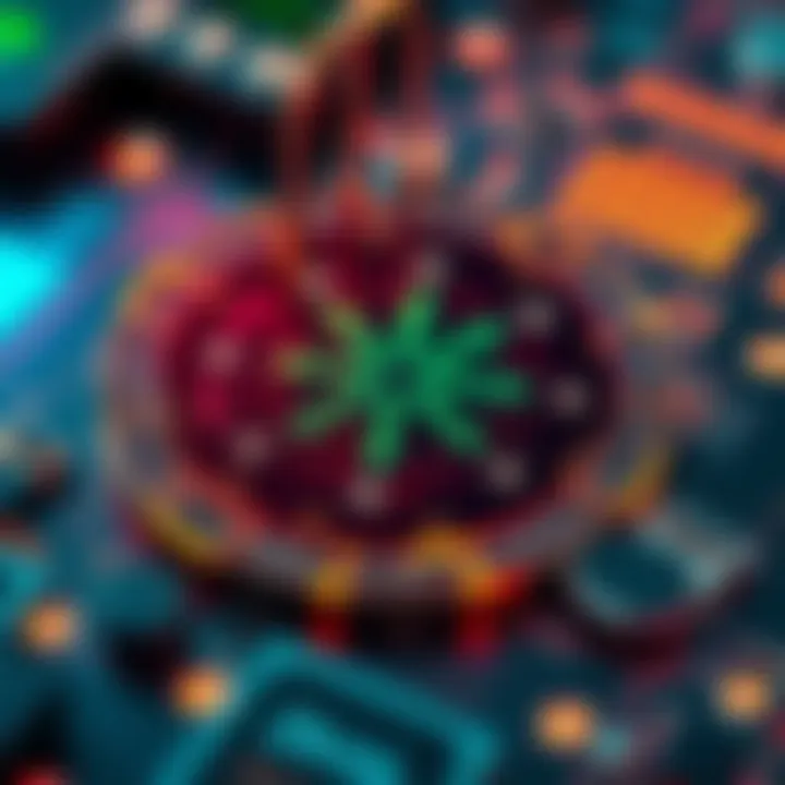 A seed plate displaying a physical pattern for encoding a private key, with a terminal for securely signing transactions.