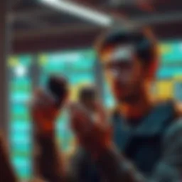 A person weighing options between a hardware wallet and a bank-like service for crypto management