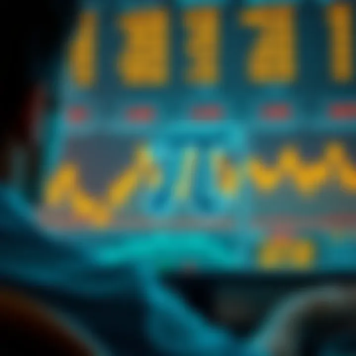 Person contemplating selling 900 pi for $3 in front of a computer screen showing market prices