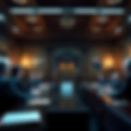 U.S. Senators in a meeting discussing the CLARITY Act and its impact on stablecoin yields
