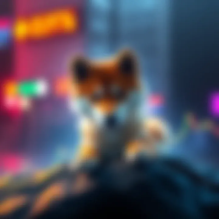 Graph showing Shiba Inu coin price holding steady at $0.059776 with rising support levels