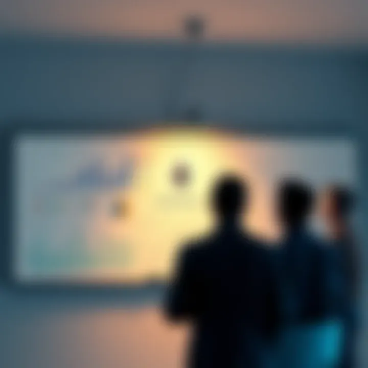A group of people discussing Ethereum with charts and graphs on a whiteboard, showcasing its significance in blockchain technology.