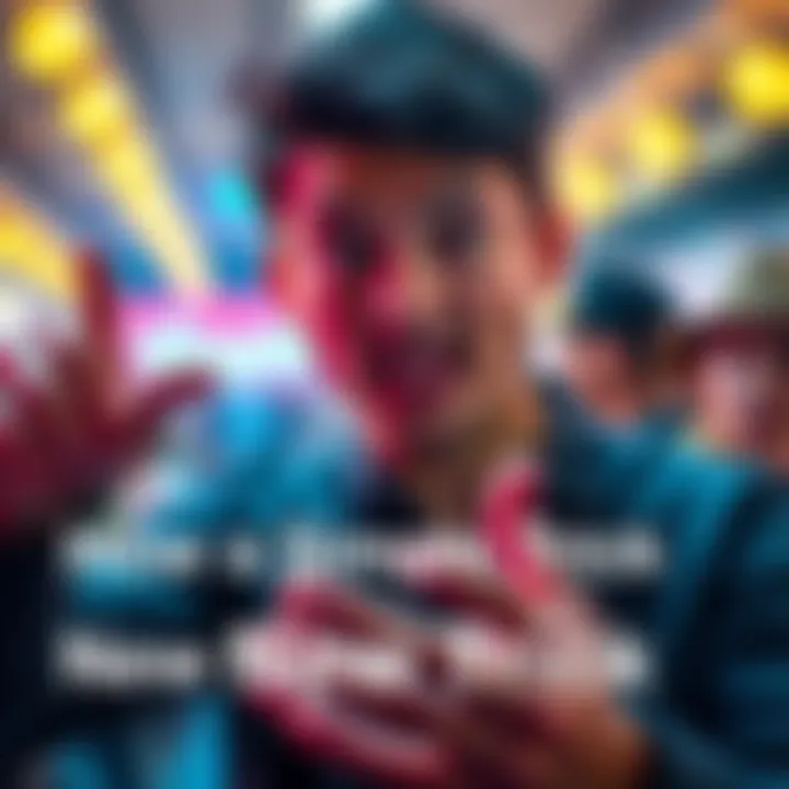 A person demonstrating a simple trick that is gaining attention, showing excitement and curiosity.