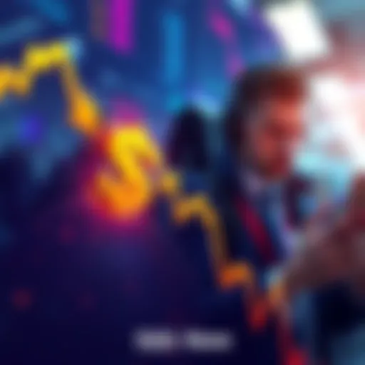 A chart showing the $SOL token's price declining to $86 with downward arrows and a worried trader in the background.