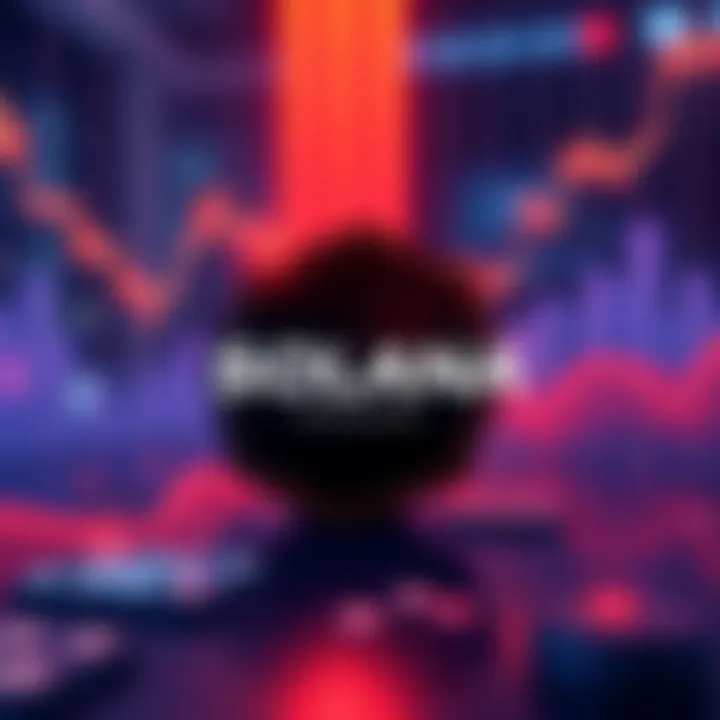 The Solana logo prominently displayed with a background representing financial growth, symbolizing its top position in tokenized stocks market cap.