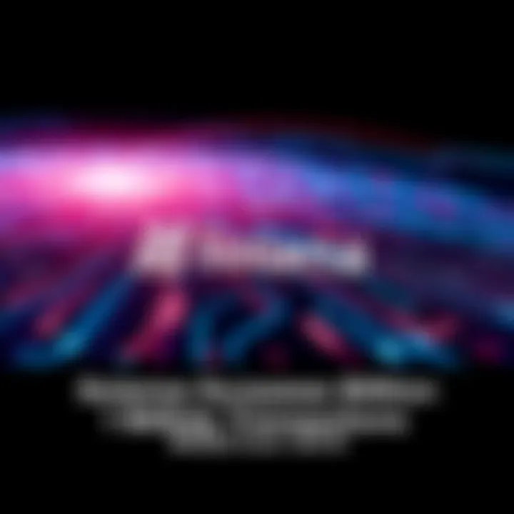 A graphic showing a digital representation of Solana's logo with a background of numerous transactions symbolized by moving lines or arrows to illustrate speed and volume. Following is a caption stati...