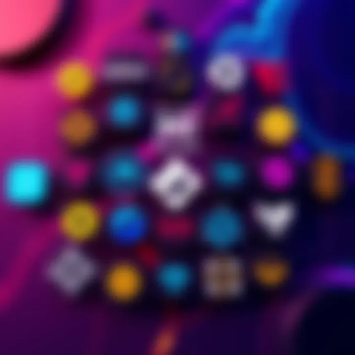 Solana Ecosystem Projects A collection of logos representing various underrated projects in the Solana ecosystem for DeFi, apps, and developer tools, set on a colorful background.