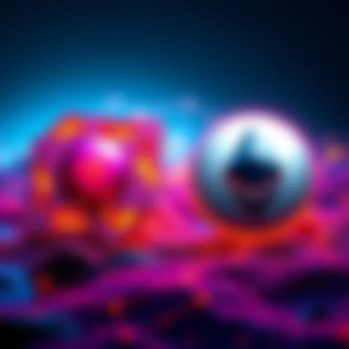 A visual comparison of Solana and Ethereum logos, symbolizing the competition between the two blockchain networks.