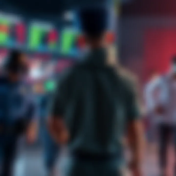 A soldier in handcuffs being led away by police, with a backdrop of currency symbols and a betting screen, indicating illegal gambling activities related to political events.