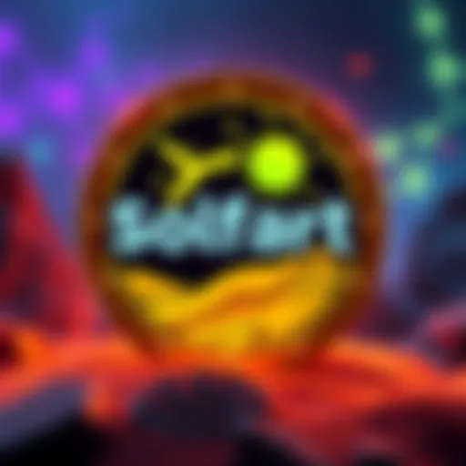 Logo of Solfart memecoin featuring playful design elements, reflecting its community-driven theme and connection to the Solana ecosystem.