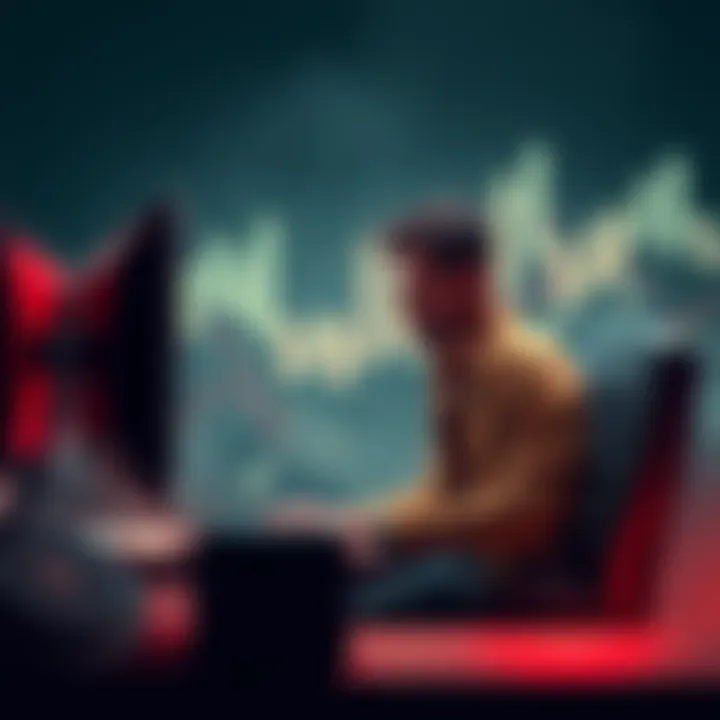 Solo miner looking at computer A solo miner sitting in front of a computer, seemingly frustrated, as he reflects on a year of unsuccessful block mining efforts.