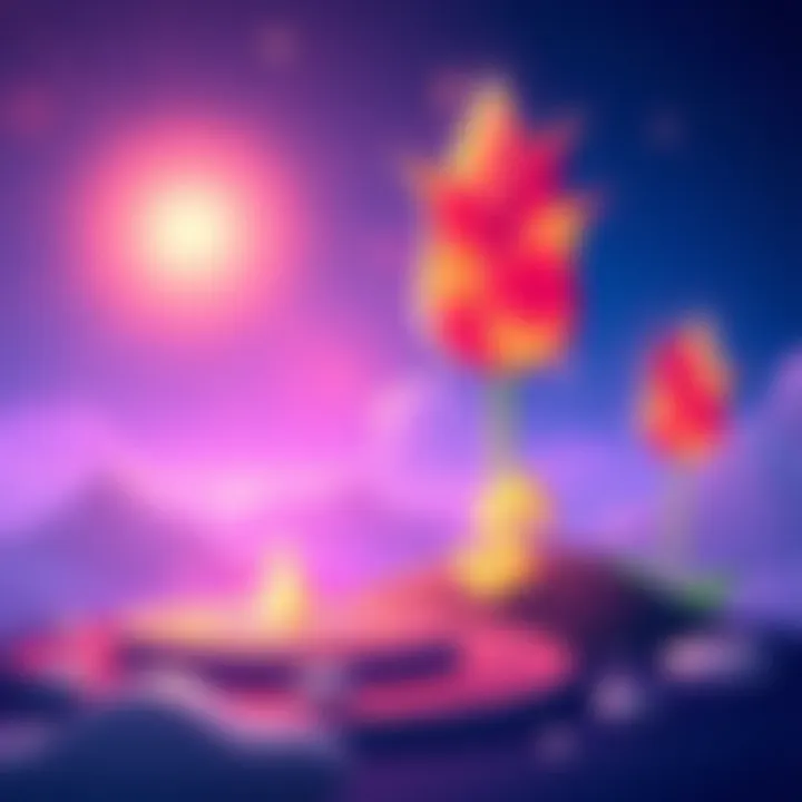 Illustration showing the Sonic token symbol dropping down and the Flying Tulip token rising, symbolizing investment choices.