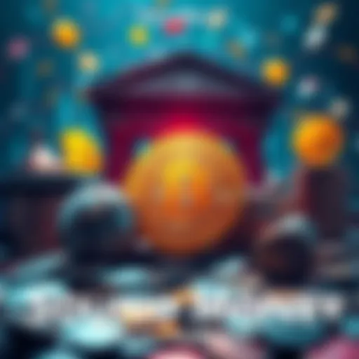 Symbols of Sound Money A visual representation of sound money with Bitcoin and traditional currencies contrasted and surrounded by bank restrictions and digital currency icons.