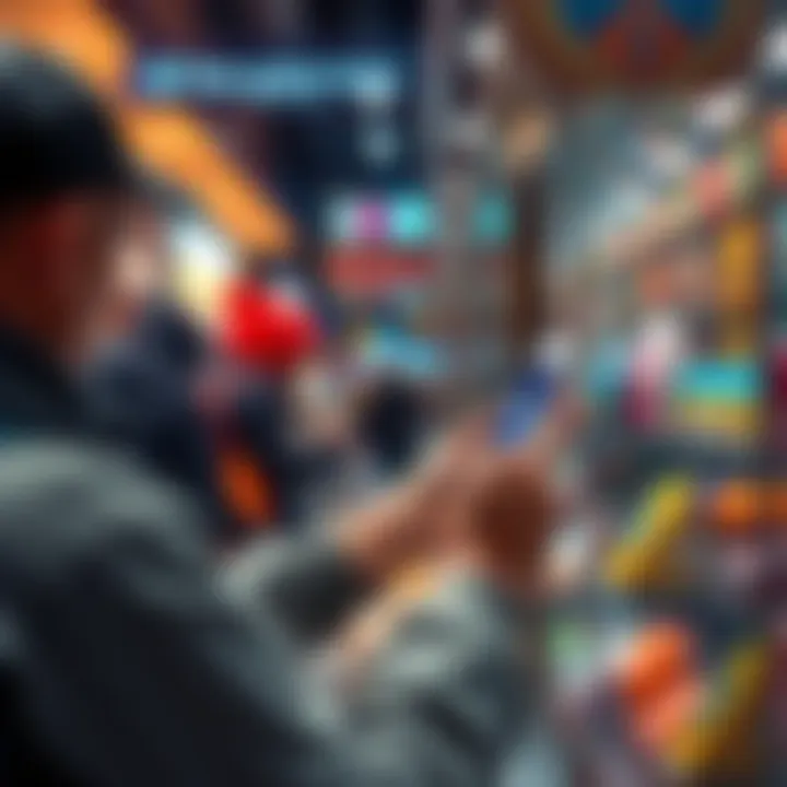 A person using a smartphone to make a payment through MetaMask for everyday items at a store.