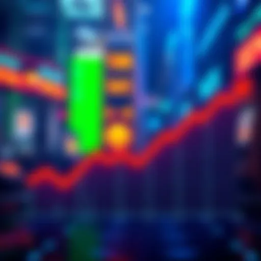 Graph showing the decline of staking rates over time with an arrow pointing downwards