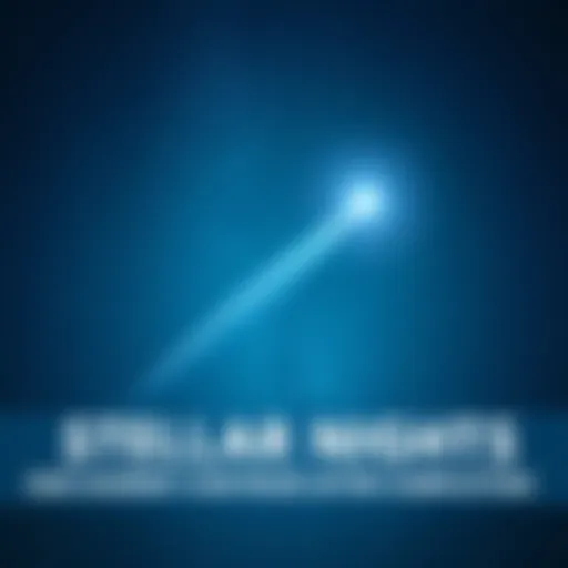 A bright comet streaks across a clear, starry night sky symbolizing new beginnings and challenges ahead.