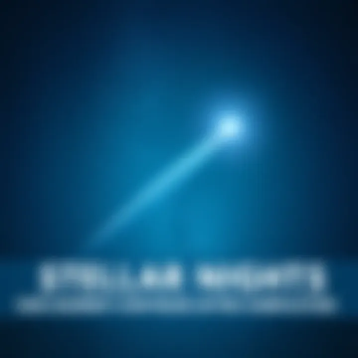 A bright comet streaks across a clear, starry night sky symbolizing new beginnings and challenges ahead.