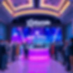 Startale Group's team members celebrating their launch at Hub71+ in Abu Dhabi, surrounded by digital assets visuals