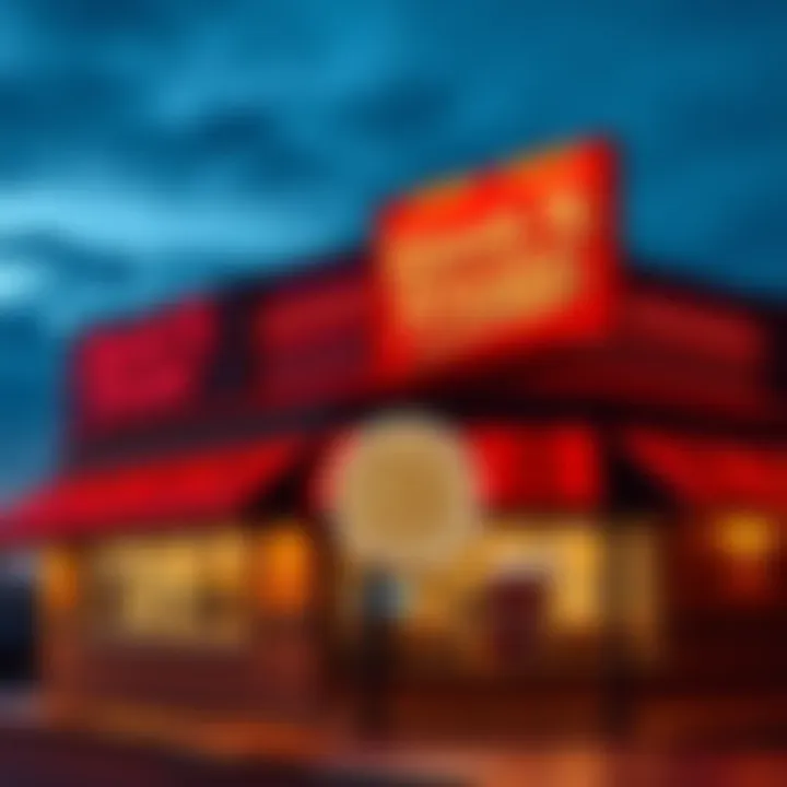Exterior of Steak N Shake showing a bitcoin logo to signify acceptance of cryptocurrency payments