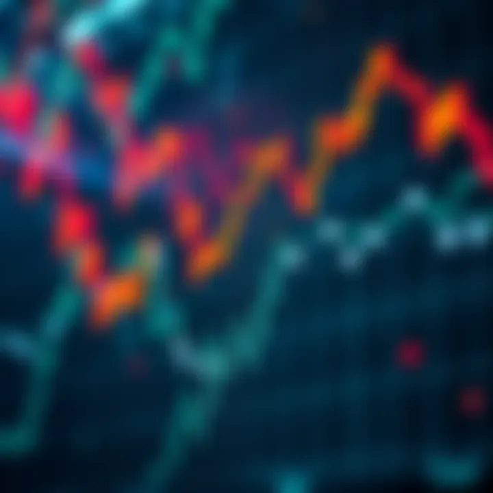 A visual showing falling stock market charts, symbolizing market crash discussions and short positions