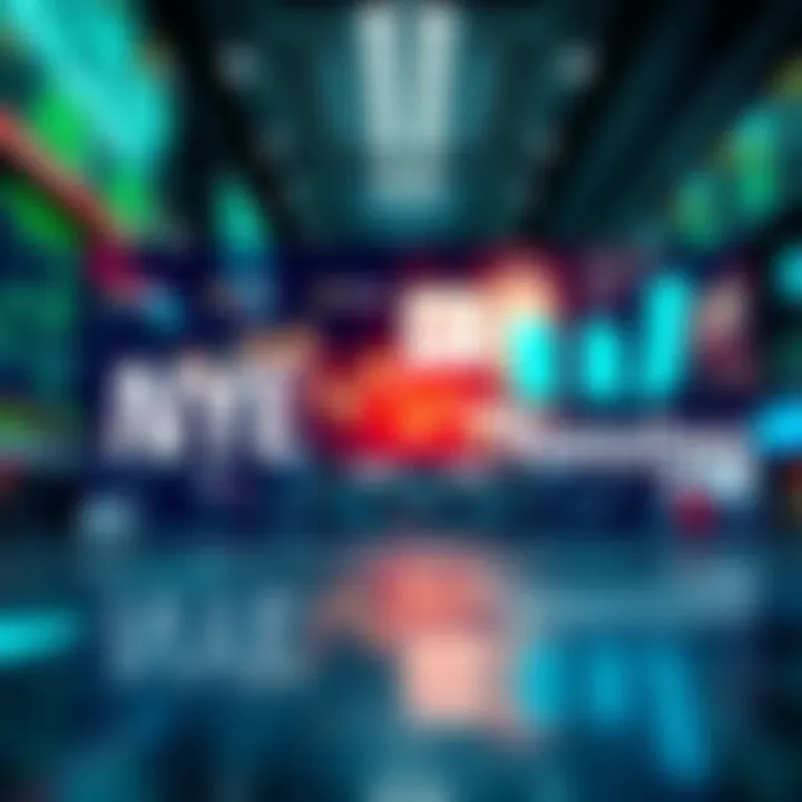 A visual representation of NYSE and Nasdaq logos with tokenized securities concept in the background
