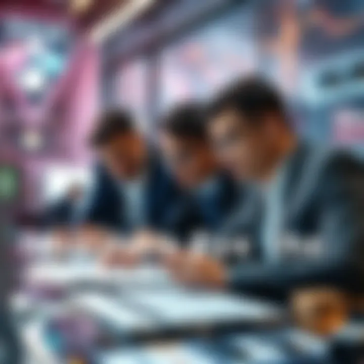 A young professional contemplating investment options with a laptop and financial charts