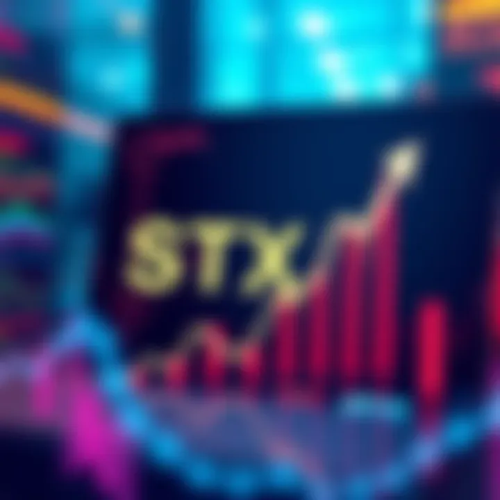 Visual representation of STX recovery insights with upward trend graph