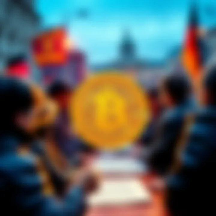 People signing a petition to keep the tax-free holding period for Bitcoin in Germany